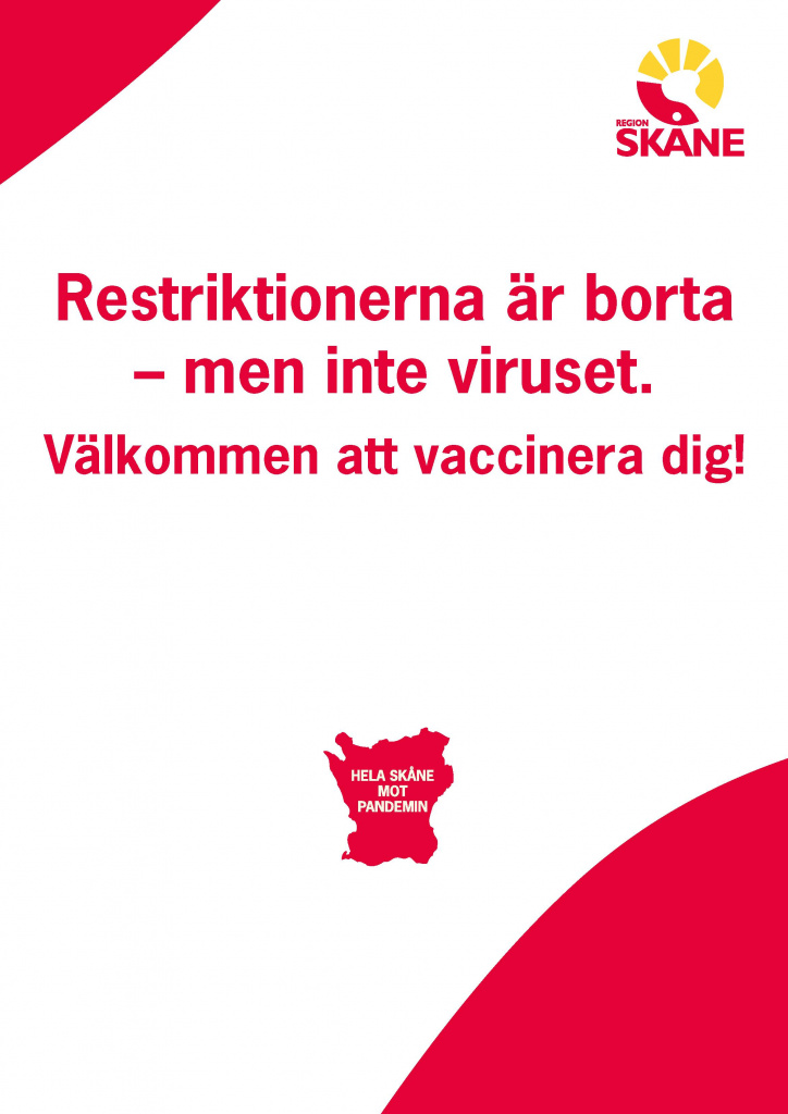 Affisch med information om vaccinationsvecka