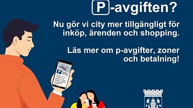 Animerad annons som påminner om att betala p-avgift